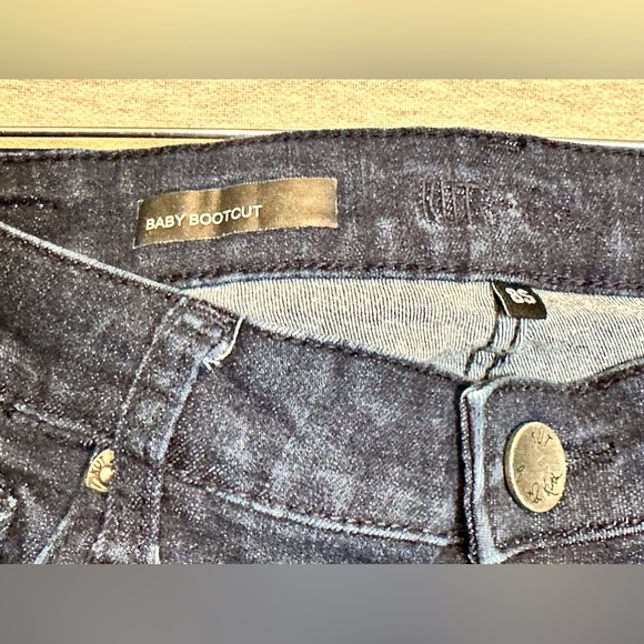 KUT FROM THE KLOTH Dark Wash Baby Bootcut Cotton Blend Denim Jean Pants Size 8 - Picture 2 of 4